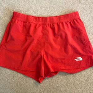 Womens Medium North Face Orangey/Red Shorts